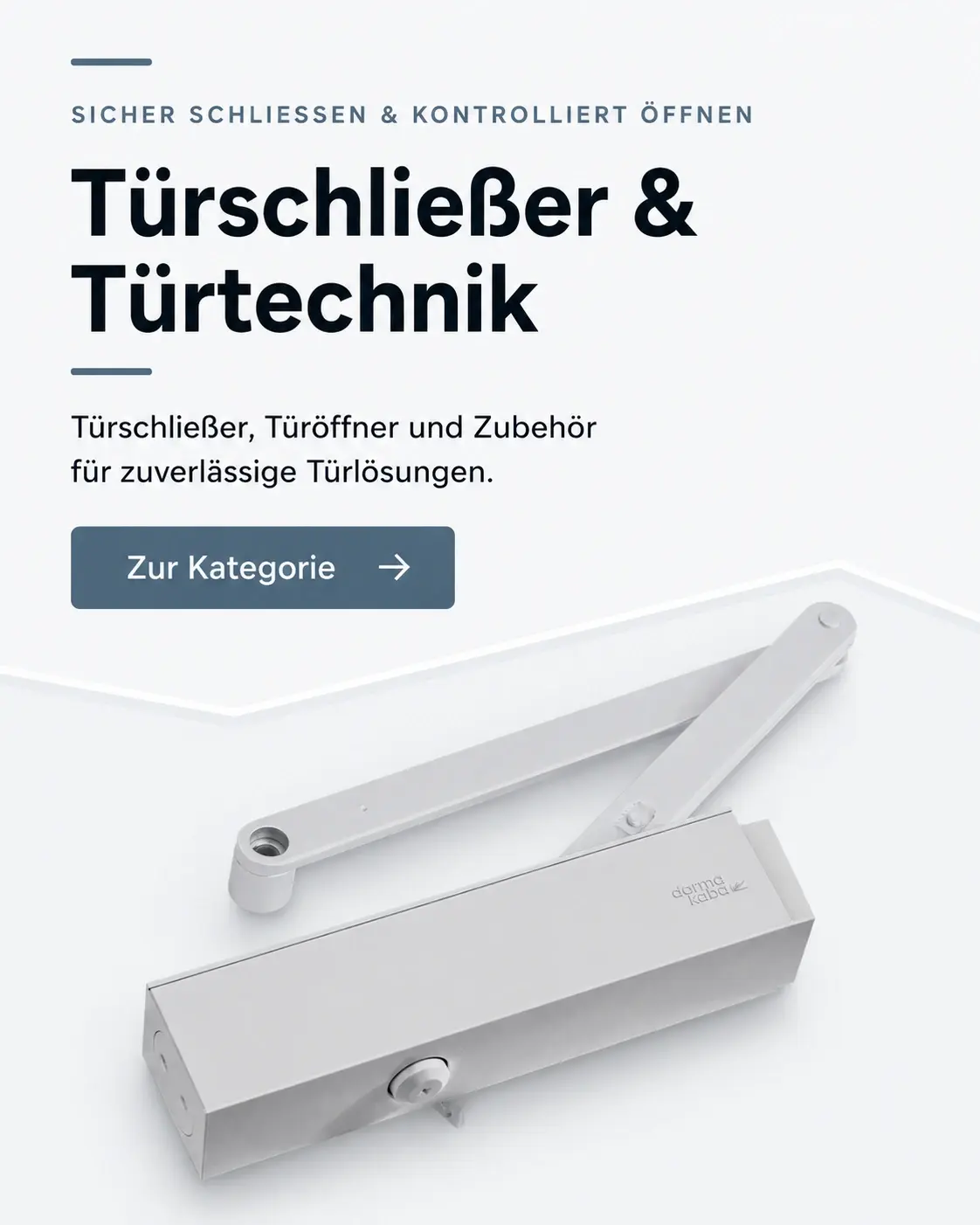 Dormakaba TS 83 Türschließer mit Gestänge für zuverlässige Türlösungen