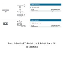 Schlie&szlig;blech f&uuml;r Zusatzfalle Made in Germany - 018202400010 erial/Oberfl&auml;chen: St galvanisch verzinkt, Produktgruppe: Schloss-Zubeh&ouml;r&lt;br /&gt;&lt;br /&gt;- Schlie&szlig;blech f&uuml;r Zusatzfalle&lt;br /