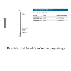 Verbindungsstange Made in Germany - 018252000010 erial/Oberflächen: St galvanisch verzinkt, Produktgruppe: Schloss-Zubehör zum AnpassenArtikelnummer: 01.82