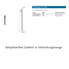 Verbindungsstange Made in Germany - 018252000010 erial/Oberflächen: St galvanisch verzinkt, Produktgruppe: Schloss-Zubehör zum AnpassenArtikelnummer: 01.82