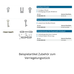 Verriegelungsstück oben Made in Germany - 018321000010 erial/Oberflächen: St galvanisch verzinkt, Produktgruppe: Schloss-Zubehör 10 mm KopfdurchmesserArtik