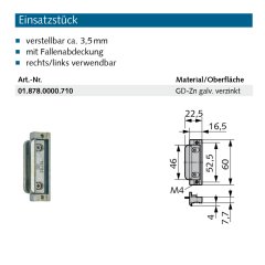 Einsatzst&uuml;ck Made in Germany - mit Fallenabdeckung