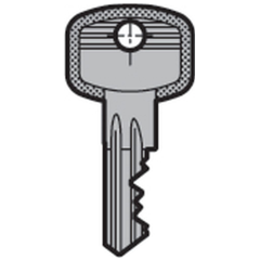 Zylinder-Schlüssel Made in Germany - 019160000025 erial/Oberflächen: St matt vernickelt, Produktgruppe: Profilzylinder für Normal- und Kurzzylinder mit Einschni