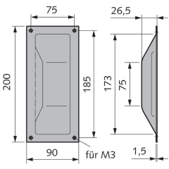 WSS Muschelgriff Made in Germany Al E4/C-0 silber - 027560200112 : Al E4/C-0 silberfarbig eloxiert, Produktgruppe: Muschelgriffe WSS MuschelgriffArtikelnum