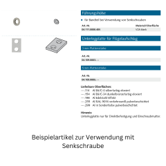 Senkschraube Made in Germany - 040920000012 erial/Oberflächen: St gelb chromatiert, Produktgruppe: 3D-PLUS Aluminium-Türbänder M8 x 34Artikelnummer: 04.092