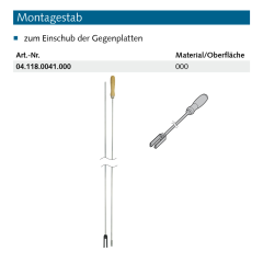 Montagestab Made in Germany - 041180041000 roduktgruppe:...