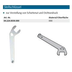Stellschl&uuml;ssel Made in Germany - f&uuml;r 3-teilige Stahlt&uuml;rb&auml;nder und 2D Aluminium-T&uuml;rb&auml;nder - 042240030000 erial/Oberfl&auml;chen: 0, Produktgruppe: 2D Aluminium-T&uuml;rb&auml;nder, Stahl-/Edelstah