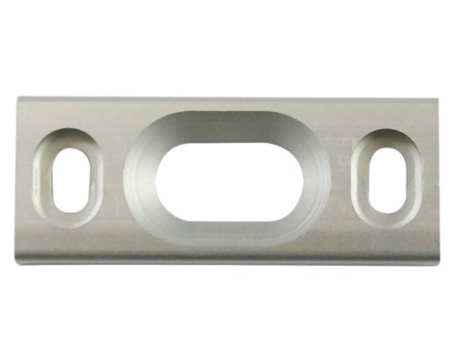 Schließplatte für 10 mm Rundstange - 072400000112 erial/Oberflächen: Al E4/C-0 silberfarbig eloxiert, Produktgruppe: 9Zubehör Standflügel-Sets Schließplatte für 10 mm