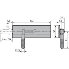 Grendelriegel Made in Germany - 075030000010...