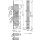 Zweifallenschloss Made in Germany - V010303500426 rial/Oberfl&auml;chen: Edelstahl V2A matt geb&uuml;rstet, Produkt-Richtung: DIN rechts, Dornma&szlig;: 35, Schlossstulp: Flachstulp, Ausf&uuml;hrung: P