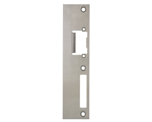 Schließblech für auswärts öffnende Türen DIN-Rechts 225 x 52,5 x 3 mm für E-Öffner - V017925200426 rial/Oberflächen: Edelstahl V2A matt gebürstet, Produkt-Richtung: DIN rechts, Pro
