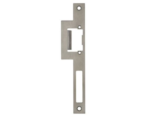 Schließblech für auswärts öffnende Türen DIN-Rechts 225 x 48,5 x 3mm - V018084801426 rial/Oberflächen: Edelstahl V2A matt gebürstet, Produkt-Richtung: DIN rechts, Produktgruppe: Sc