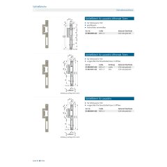Schließblech für auswärts öffnende Türen DIN-Rechts 225 x 48,5 x 3mm - V018084801426 rial/Oberflächen: Edelstahl V2A matt gebürstet, Produkt-Richtung: DIN rechts, Produktgruppe: Sc
