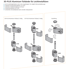 3D-PLUS Türband PLANAR, 3-teilig - V040122365114 - Hochwertige Qualität - Zuverlässig und langlebig - Ideal für den professionellen Einsatz - Top Ware zum günstigen Preis