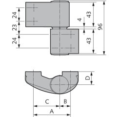 WSS 3D-PLUS Türband, 2-teilig, RC2 Made in Germany -...