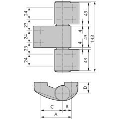 WSS 3D-PLUS Türband, 3-teilig - V040722315114 -...