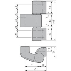 WSS 3D-PLUS Türband, 3-teilig für...