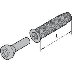 Befestigungsset Einschraubmutter - V040940050010 rial/Oberflächen: St galvanisch verzinkt, Produktgruppe: 3D-PLUS Aluminium-Türbänder, Drehpunkt in mm (Bänder): 36, Achse in mm(Bän