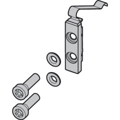 Befestigungsset Gegenplatte - Anzahl Bandteile: 2 - 040970000010 erial/Oberflächen: St galvanisch verzinkt, Produktgruppe: 3D-PLUS Aluminium-Türbänder, Drehpunkt in mm (Bänder): 36