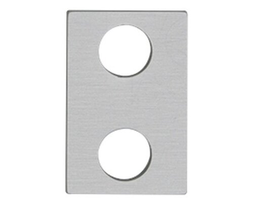 Unterlegplatte für Flügelaufschlag - V041090003114 rial/Oberflächen: Al E6/C-0 silberfarbig eloxiert, Produktgruppe: 3D-PLUS Aluminium-Türbänder, Drehpunkt in mm (Bänder): 23, Achs