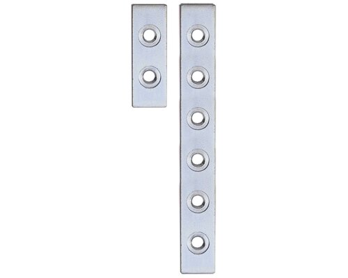Gegenplatte für 2- und 3-teilige Bänder - Abmessungen in mm: 60x20x6 - 041106020010 erial/Oberflächen: St galvanisch verzinkt, Produktgruppe: 3D-PLUS Aluminium-Türbänder, Drehpunkt