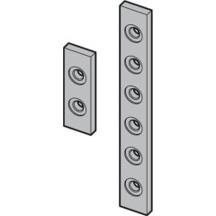 Gegenplatte für 2- und 3-teilige Bänder - Abmessungen in mm: 60x20x6 - 041106020010 erial/Oberflächen: St galvanisch verzinkt, Produktgruppe: 3D-PLUS Aluminium-Türbänder, Drehpunkt