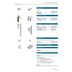 Gegenplatte für 2- und 3-teilige Bänder - Abmessungen in mm: 60x20x6 - 041106020010 erial/Oberflächen: St galvanisch verzinkt, Produktgruppe: 3D-PLUS Aluminium-Türbänder, Drehpunkt