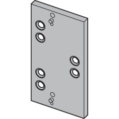 Bohrlehre ein- und auswärts öffnende Türen, 65/78 mm - Maß A: 65 - 041120065105 erial/Oberflächen: Al blank, Produktgruppe: 3D-PLUS Aluminium-Türbänder, Drehpunkt in mm (Bänder): 2