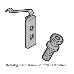 WSS 2D Aluminium-Türband, 3-teilig, für Pfostenkonstruktion - V041563671114 - Hochwertige Qualität - Zuverlässig und langlebig - Top Ware zum günstigen Preis