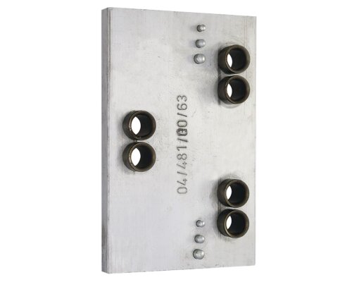 Bohrlehre, 2- und 3-teilig Made in Germany - V042140363105 rial/Oberflächen: Al blank, Produktgruppe: 2D Aluminium-Türbänder, Abmessungen in mm: 60x15x6 für auswärts ö