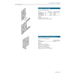Bohrlehre, 2- und 3-teilig Made in Germany - V042140363105 rial/Oberflächen: Al blank, Produktgruppe: 2D Aluminium-Türbänder, Abmessungen in mm: 60x15x6 für auswärts ö