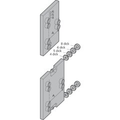 Bohrlehre, 2- und 3-teilig Made in Germany - V042140363105 rial/Oberflächen: Al blank, Produktgruppe: 2D Aluminium-Türbänder, Abmessungen in mm: 60x15x6 für auswärts ö
