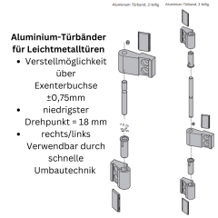 WSS Aluminium-Türband, 2-teilig - 04.250.1863.114 - Artikelnummer: 042501863114