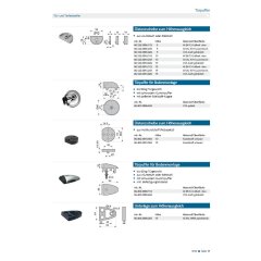 Distanzscheibe zum Höhenausgleich - V061220005255 rial/Oberflächen: Al RAL 9016 verkehrsweiß pulverbeschichtet, Produktgruppe: Türpuffer aus Aluminium oder Edelstahl