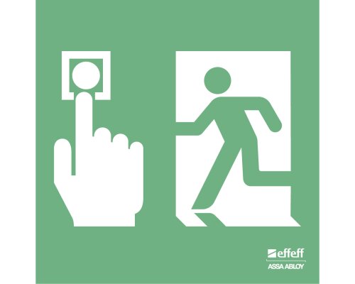 Kunststoffschild für Hinweisschild beleuchtet 55 x 55 mm Kunststoffschild von ASSA ABLOY 1386-HW55----00