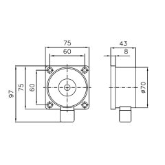 Türhaftmagnet Hekatron THM 425-1 24V DC 6500020