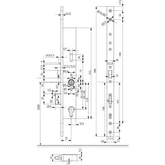 Panik-Sicherheitsschloss mechanisch Panik-Sicherheitsschloss von ASSA ABLOY 309NB0010540000