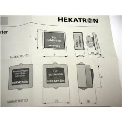 Handtaster HEKATRON HAT 02 f&uuml;r Unterputz/Aufputz