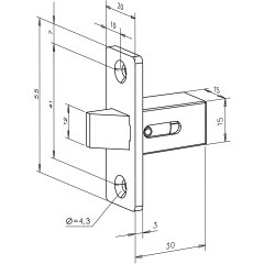 Einsteckfalle Einsteckfalle von ASSA ABLOY 802----------00