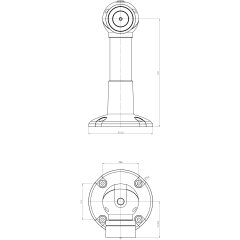 Haftmagnet Haftmagnet von ASSA ABLOY 830-3BW2U---F90