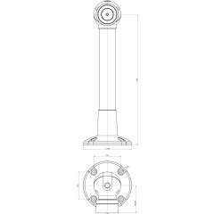 Haftmagnet Haftmagnet von ASSA ABLOY 830-3BW3UD--F90