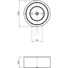 Haftmagnet Haftmagnet von ASSA ABLOY 830-3C------F90