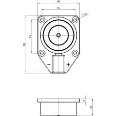 Haftmagnet Haftmagnet von ASSA ABLOY 830-8A------F90
