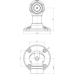 Haftmagnet Haftmagnet von ASSA ABLOY 830-8BW1-D--F90