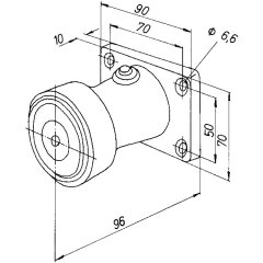Haftmagnet Haftmagnet von ASSA ABLOY 830-8IGW----F90