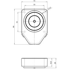 Haftmagnet Haftmagnet von ASSA ABLOY 830-8ISU----F90