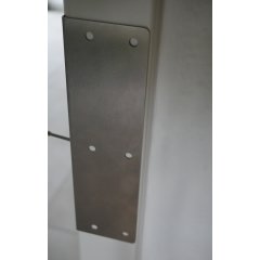 Reparatur Sicherheits Schließblech aus massiven Edelstahl für Haustür Zimmertür  Innentür - SDT34677 - Hochwertige Qualität - Zuverlässig und langlebig