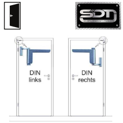 Türlösung ClipClose Türschließer/Minitürschließer in Silber, einfache Montage, hohe Effizienz