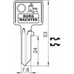 Burg-Wächter für Zyl.-Schlösser ROHLING 66 L