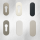 Ovale Kleberosetten aus Edelstahl, PZ oder blind, 70 × 30 × 3 mm, selbstklebend